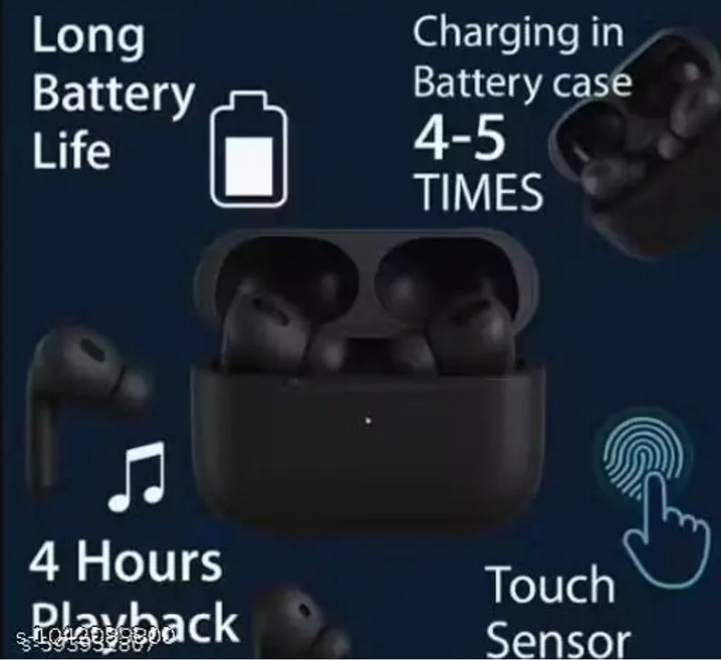 Wireless Bluetooth Earbuds with Charging Case, Deep Bass Sound and Touch Control