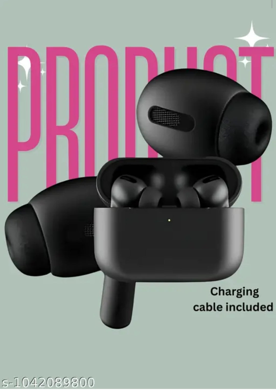 Wireless Bluetooth Earbuds with Charging Case, Deep Bass Sound and Touch Control