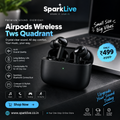 Airpods Wireless Tws Quadrant | Black | Premium finish